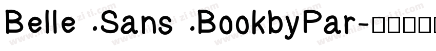Belle Sans BookbyPar字体转换
